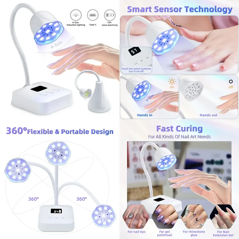 Uv Led Lamp Nail - Wireless Nail Lamp LED UV Timing