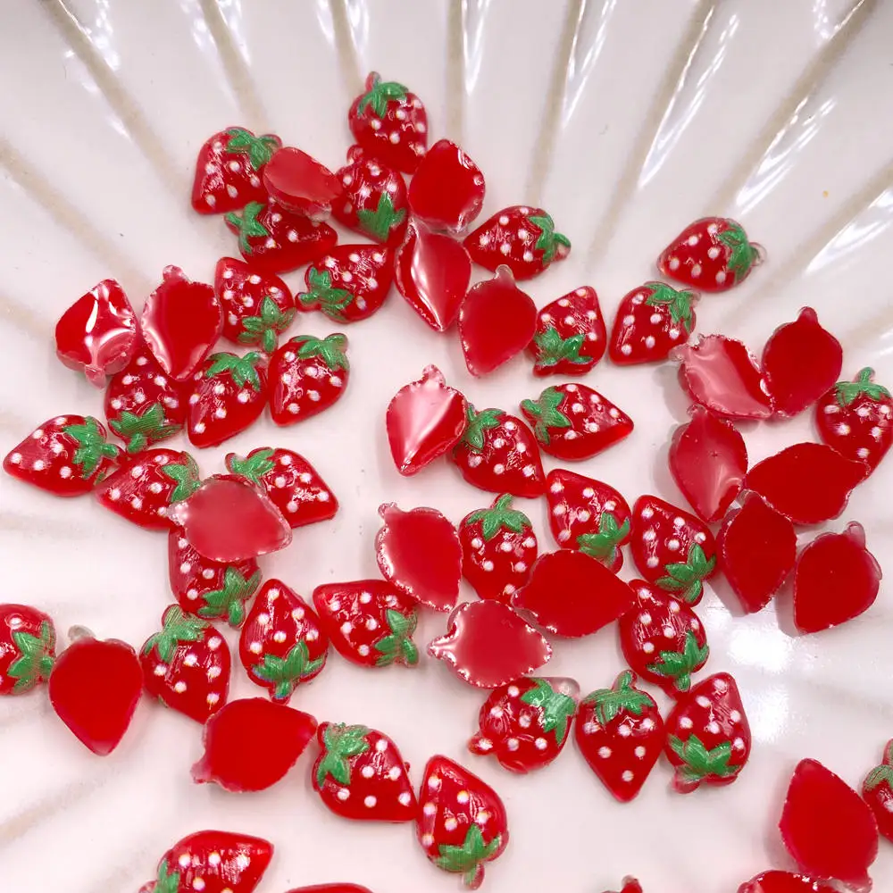 Nail Art Glossy - 60Pcs Glitter Resin Colorful Mini 3D
