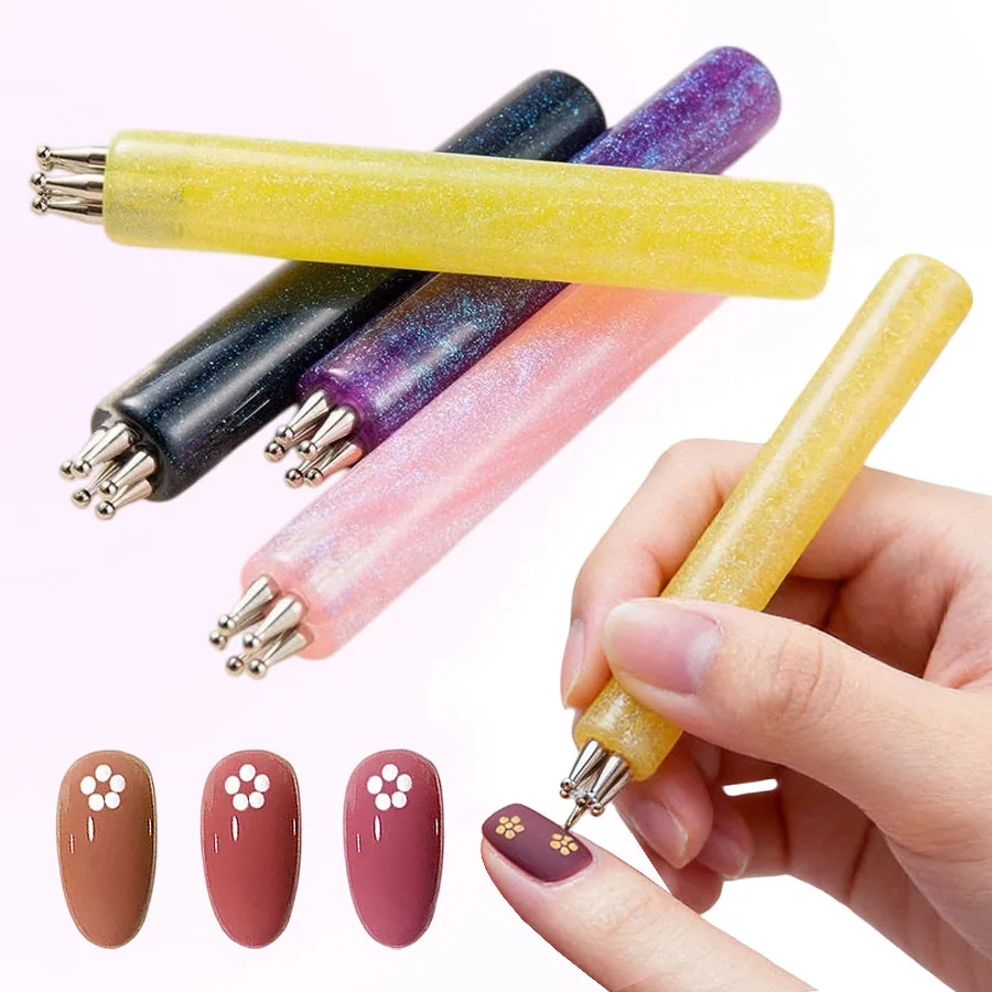 Nail Art One Stroke - Nail Art Dotting Pen 5 Ball