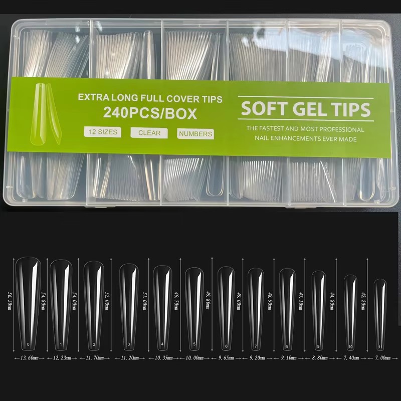 240 Pieces XXL Fake Nails Extr - đánh giá và giá Nail Art Xxl