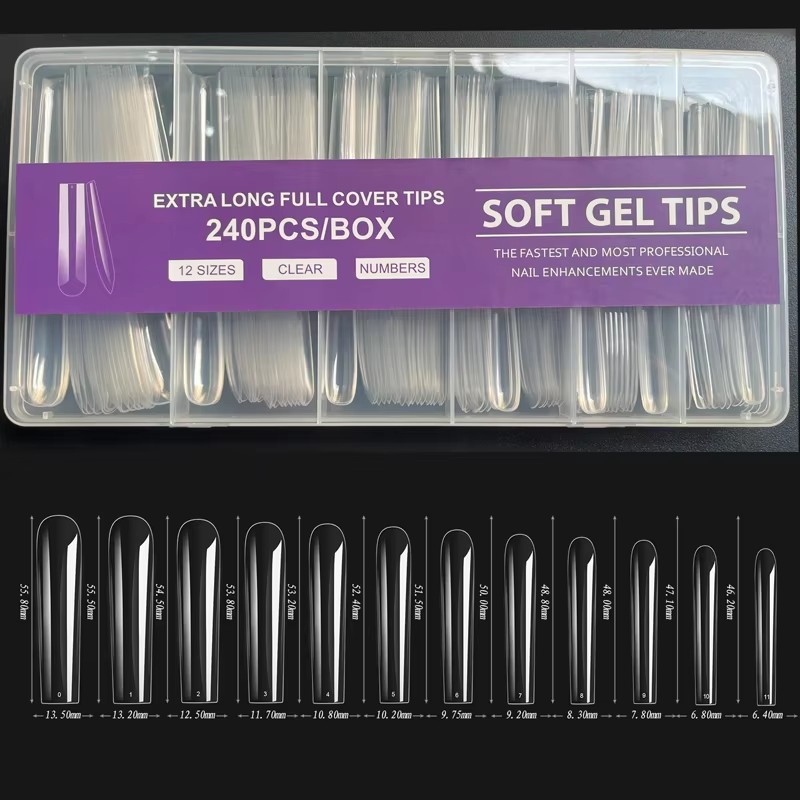 240 Pieces XXL Fake Nails Extr - đánh giá và giá Nail Art Xxl