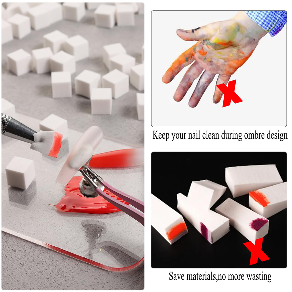 LULAA Nail Art Sponge DIY Grad - đánh giá và giá Nail Art One Piece