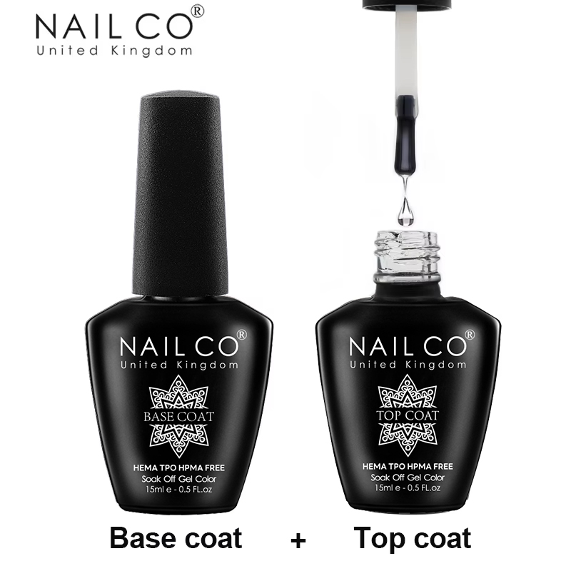 NAILCO 15ml Top Coat And Base  - đánh giá và giá Nail Art One Piece