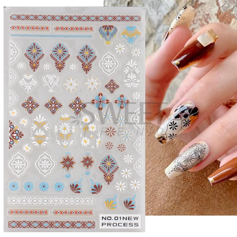 3D Bohemian Matte New Nail Sti - đánh giá và giá Nail Art Zelda
