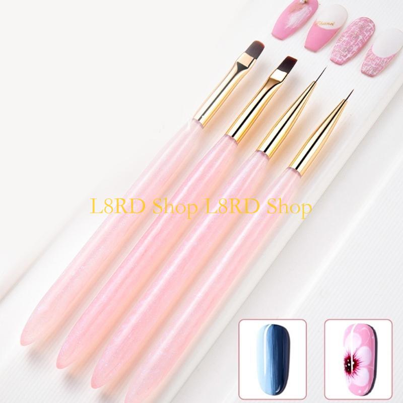 L8RD 4 Móng Tay Nghệ Thuật Bộ  - đánh giá và giá Nail Art Brush Set