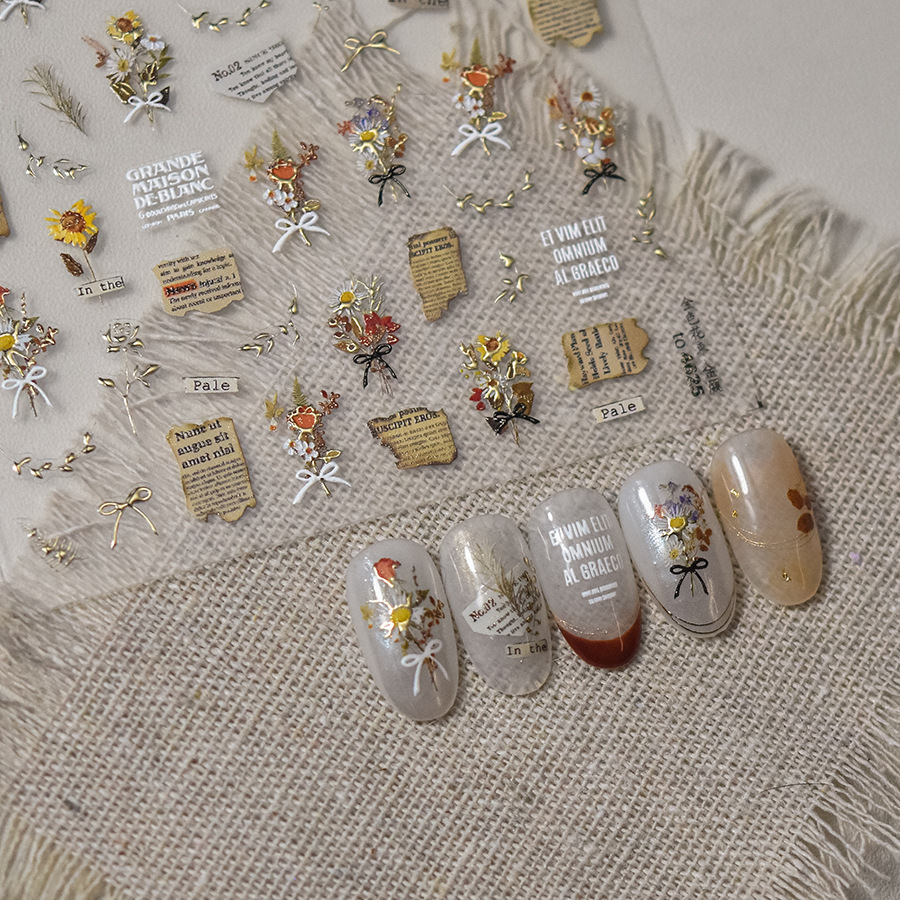 Retro Newspaper Poster Style 3 - đánh giá và giá Nail Art Zelda