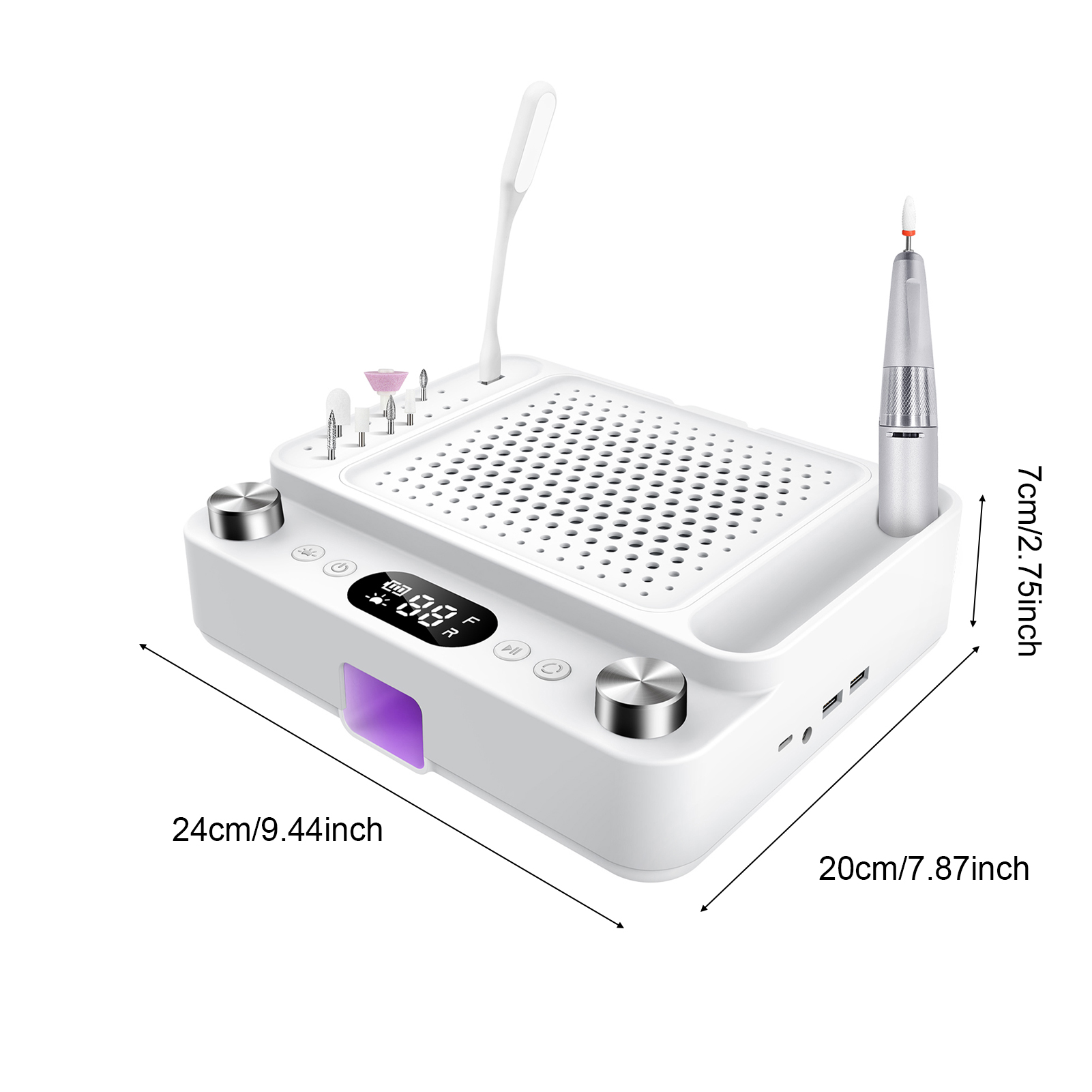 5-in-1 Nail Drill Machine Dust - đánh giá và giá Uv Led Lamp Nail