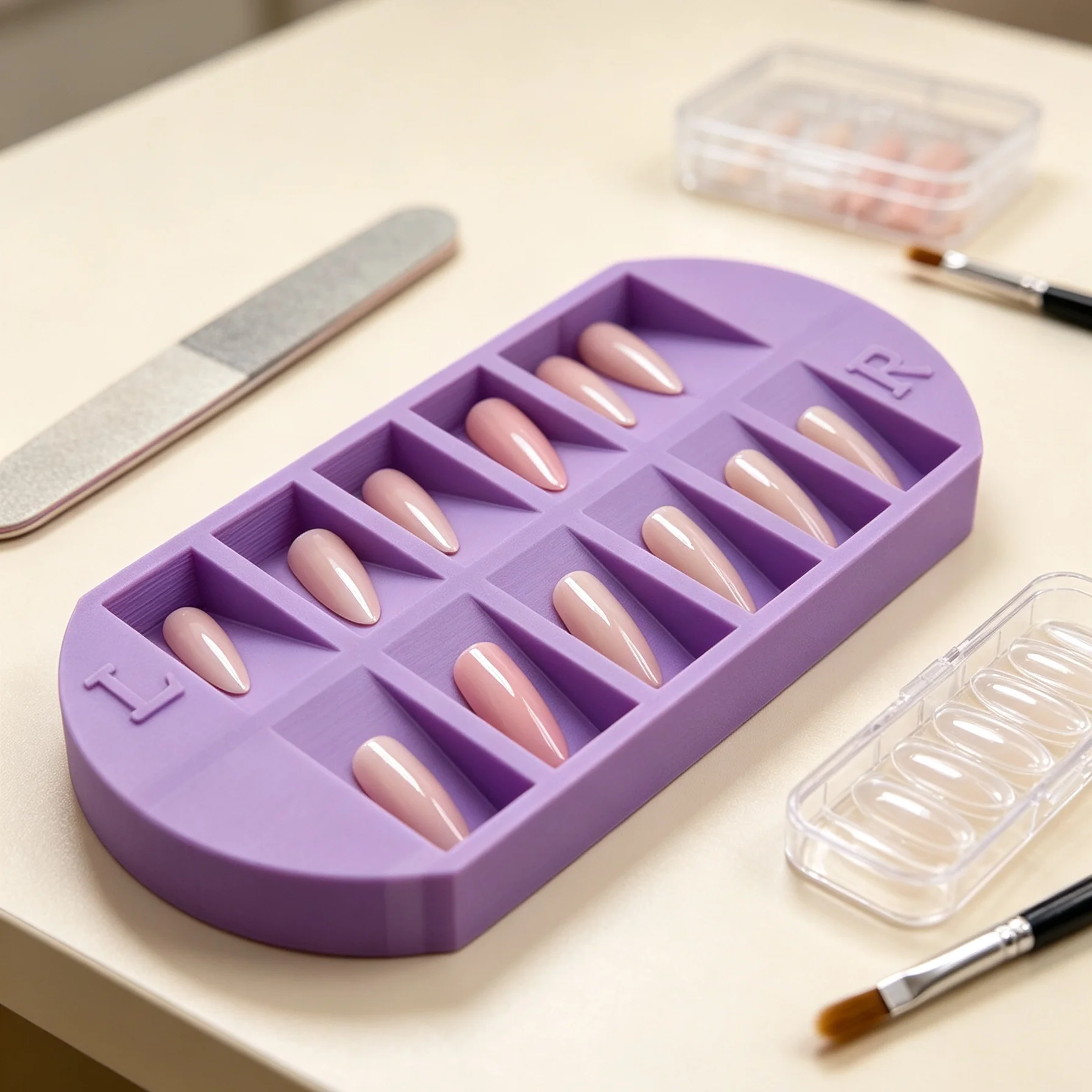 8-Grids Nail Tip Storage Tray  - đánh giá và giá Nail Art Quotes