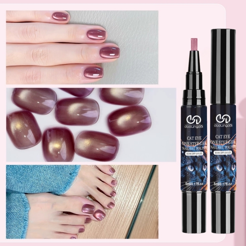 One-Step Gel Polish & Cat Eye  - đánh giá và giá Nail Art One Stroke