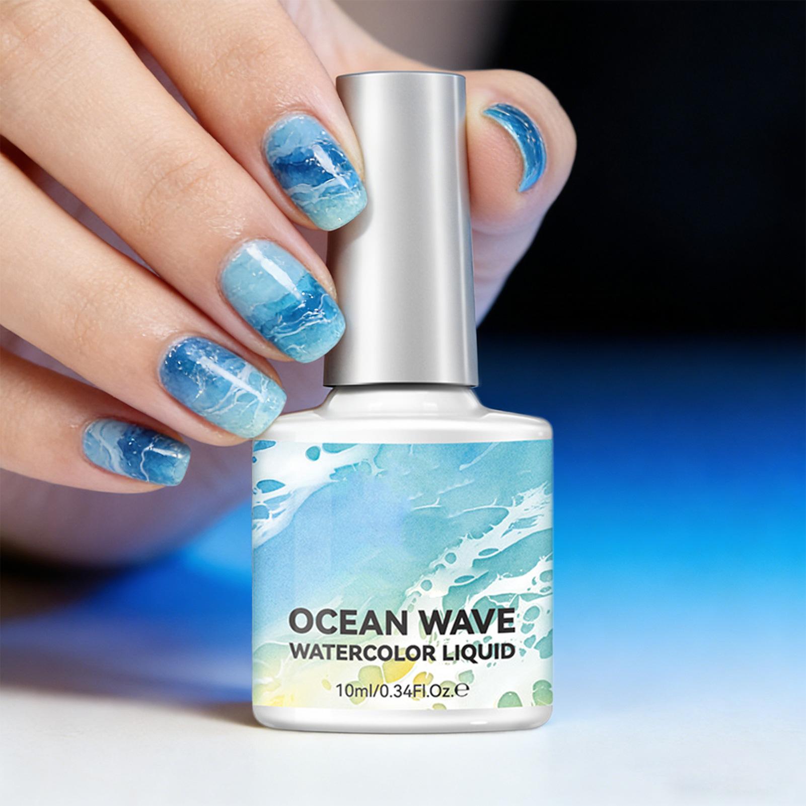 10ml Bubble Ocean Wave White G - đánh giá và giá Nail Art One Stroke