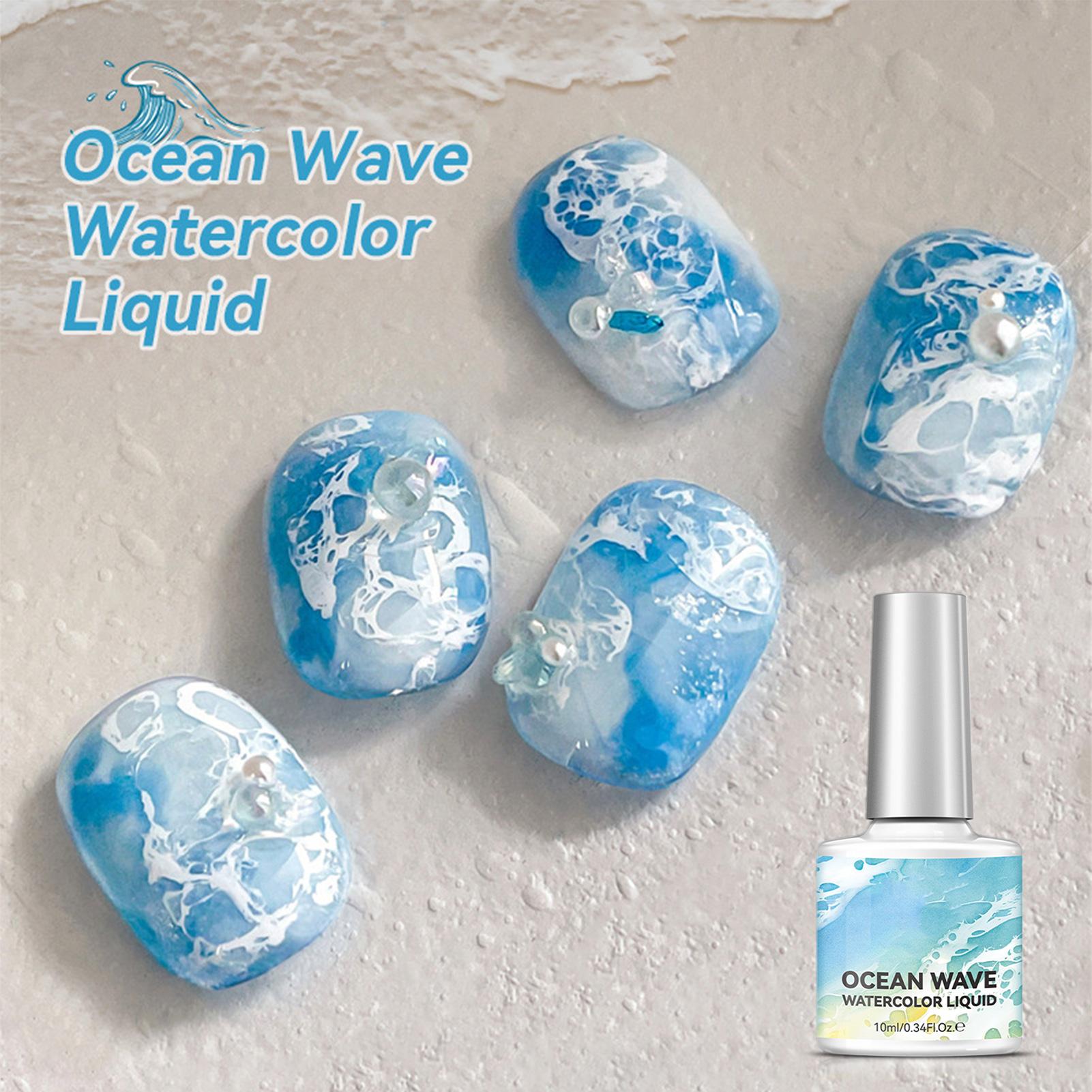 10ml Bubble Ocean Wave White G - đánh giá và giá Nail Art One Stroke