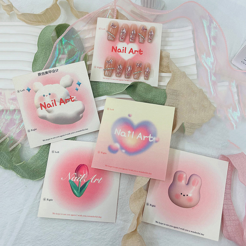 50Pcs 6.5x6.5cm 8x8cm Press On - đánh giá và giá Nail Art Quotes