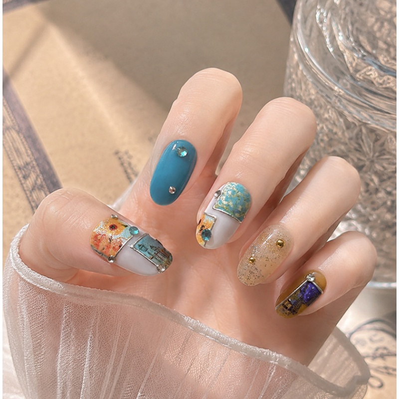 Retro Gold Stamped Frame Oil P - đánh giá và giá Nail Art Zelda