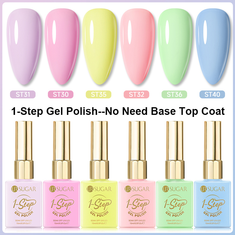UR SUGAR 1/6Pcs 15ml 1-Step Ge - đánh giá và giá Nail Art One Stroke