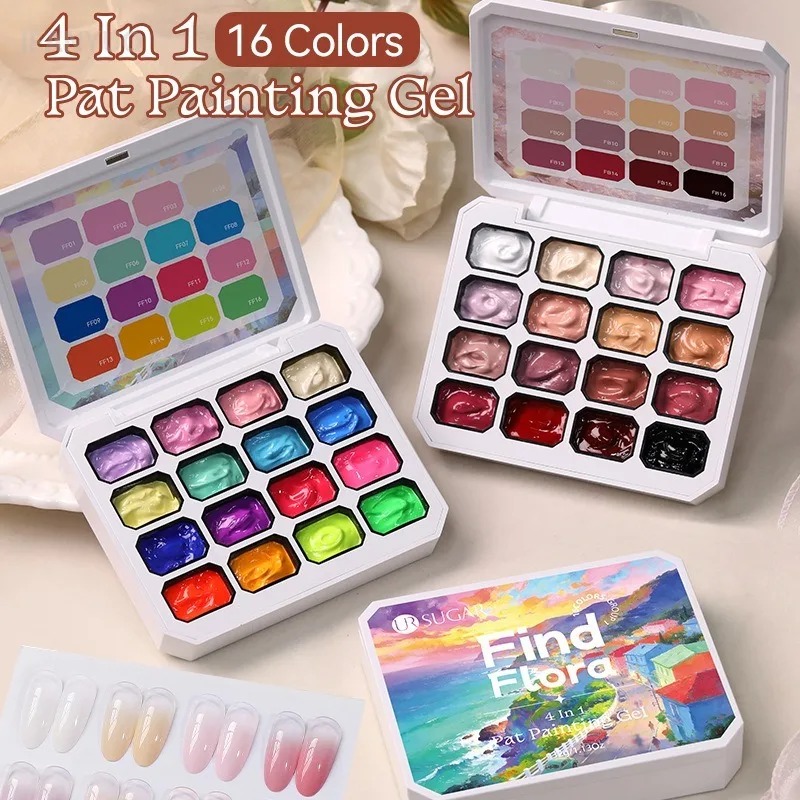 4 in 1 16 Colors Nail Art Pain - đánh giá và giá Nail Art One Piece
