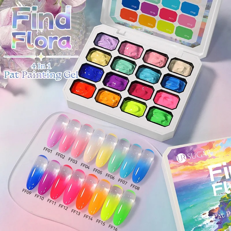 4 in 1 16 Colors Nail Art Pain - đánh giá và giá Nail Art One Piece