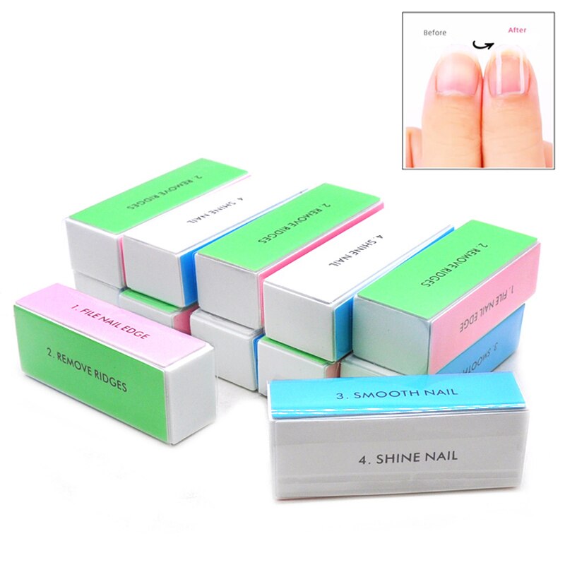 5pcs  Colorful Buffing Block 4 - đánh giá và giá Nail Art Glossy