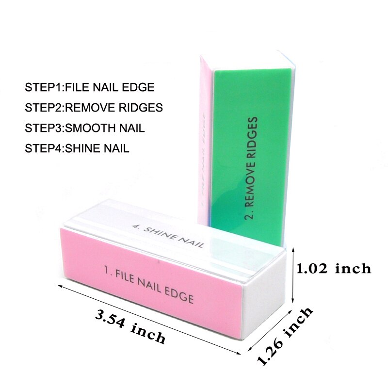 5pcs  Colorful Buffing Block 4 - đánh giá và giá Nail Art Glossy