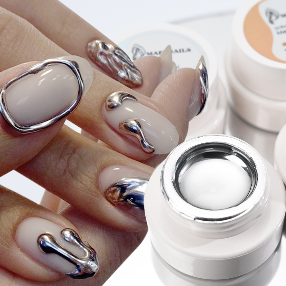 5ml Silver Gold Metallic Gel N - đánh giá và giá Nail Art Glossy