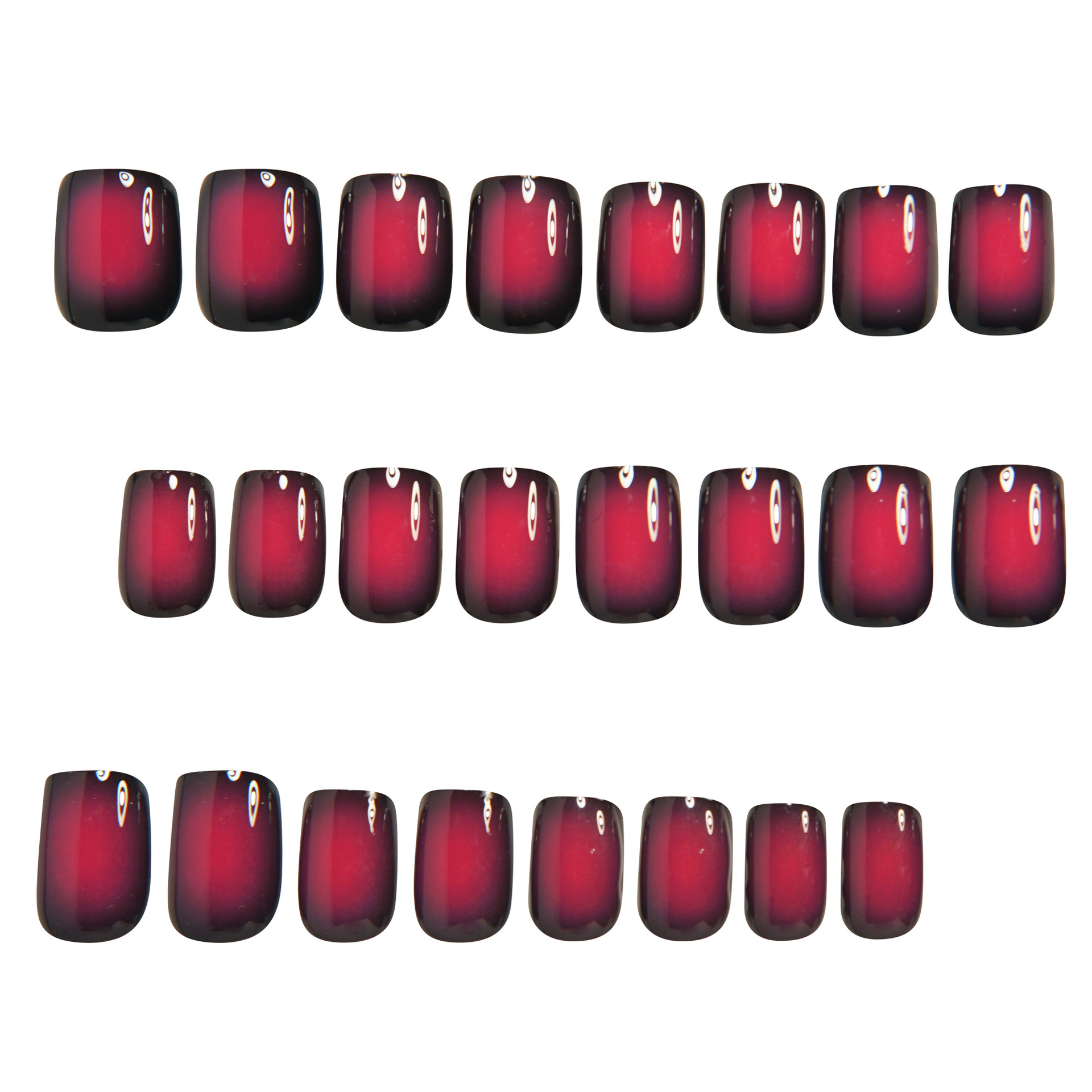 Short Square fake nails for wo - đánh giá và giá Nail Art Flower