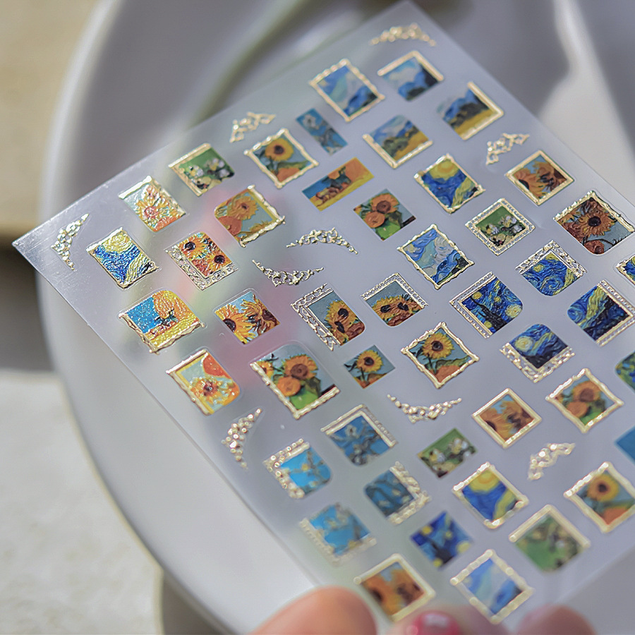 Retro Oil Painting Hot Stampin - đánh giá và giá Nail Art Zelda