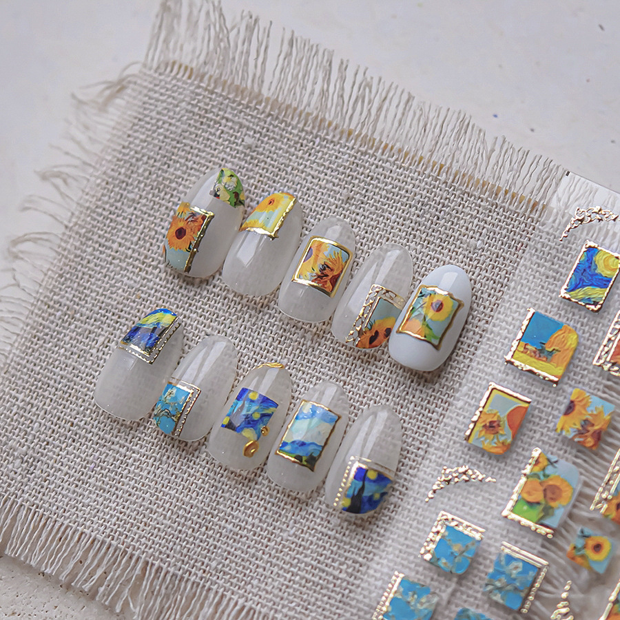 Retro Oil Painting Hot Stampin - đánh giá và giá Nail Art Zelda