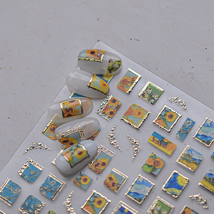 Retro Oil Painting Hot Stampin - đánh giá và giá Nail Art Zelda