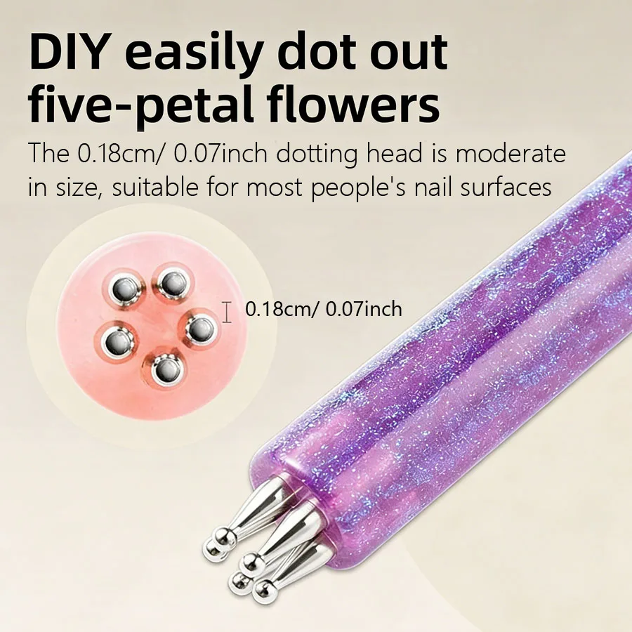Nail Art Dotting Pen 5 Ball Ti - đánh giá và giá Nail Art One Stroke