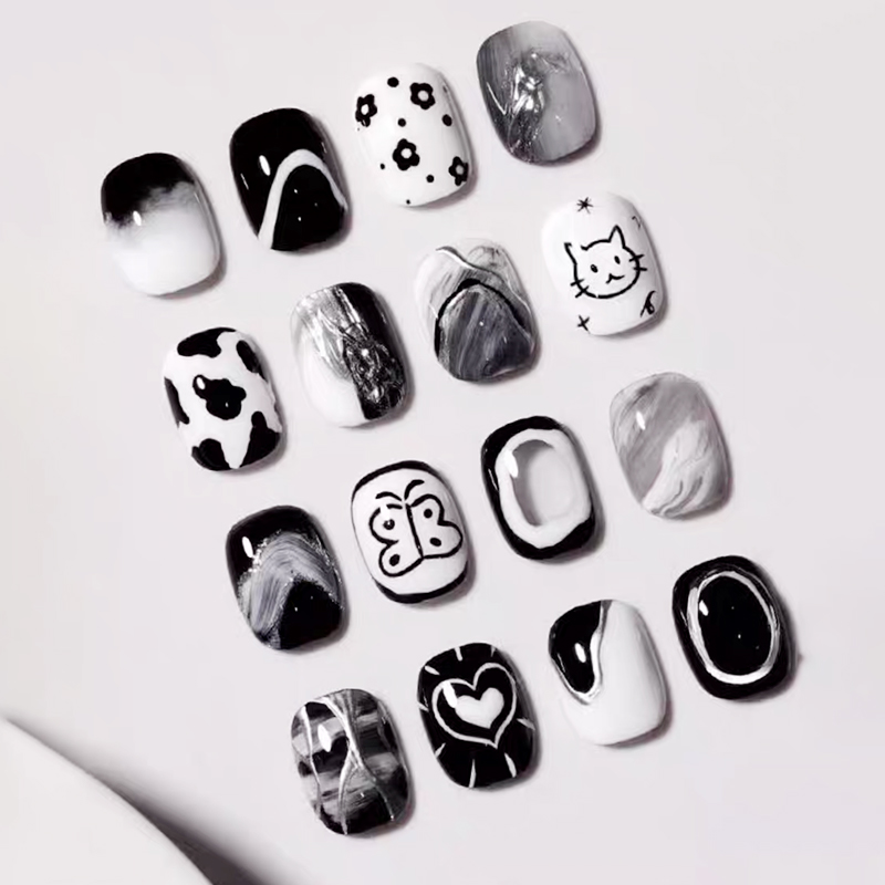 UR SUGAR 3 IN 1 Black White 1- - đánh giá và giá Nail Art One Stroke