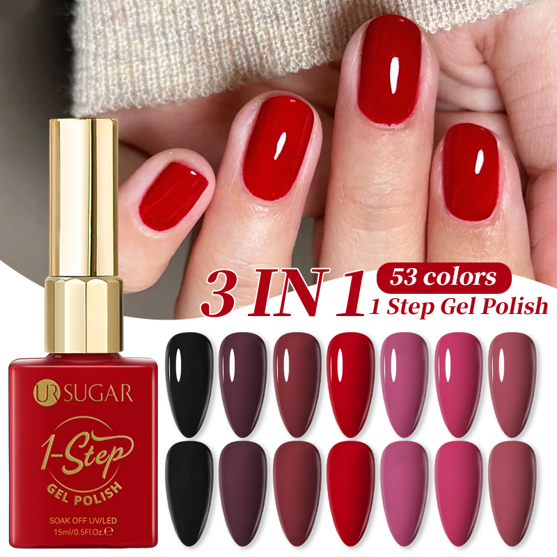 UR SUGAR 15ml 1 Step Gel Polis - đánh giá và giá Nail Art One Stroke