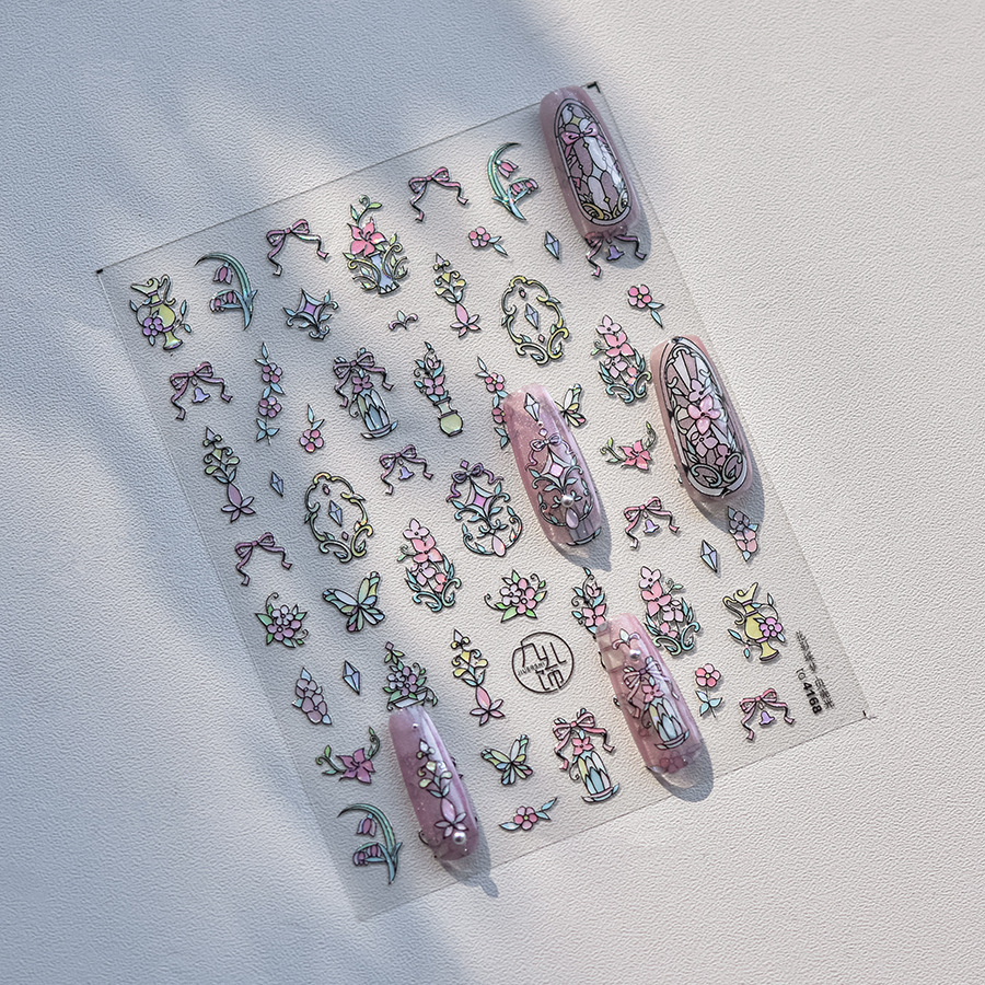 1piece 5D Glass Fragment Nail  - đánh giá và giá Nail Art Zelda