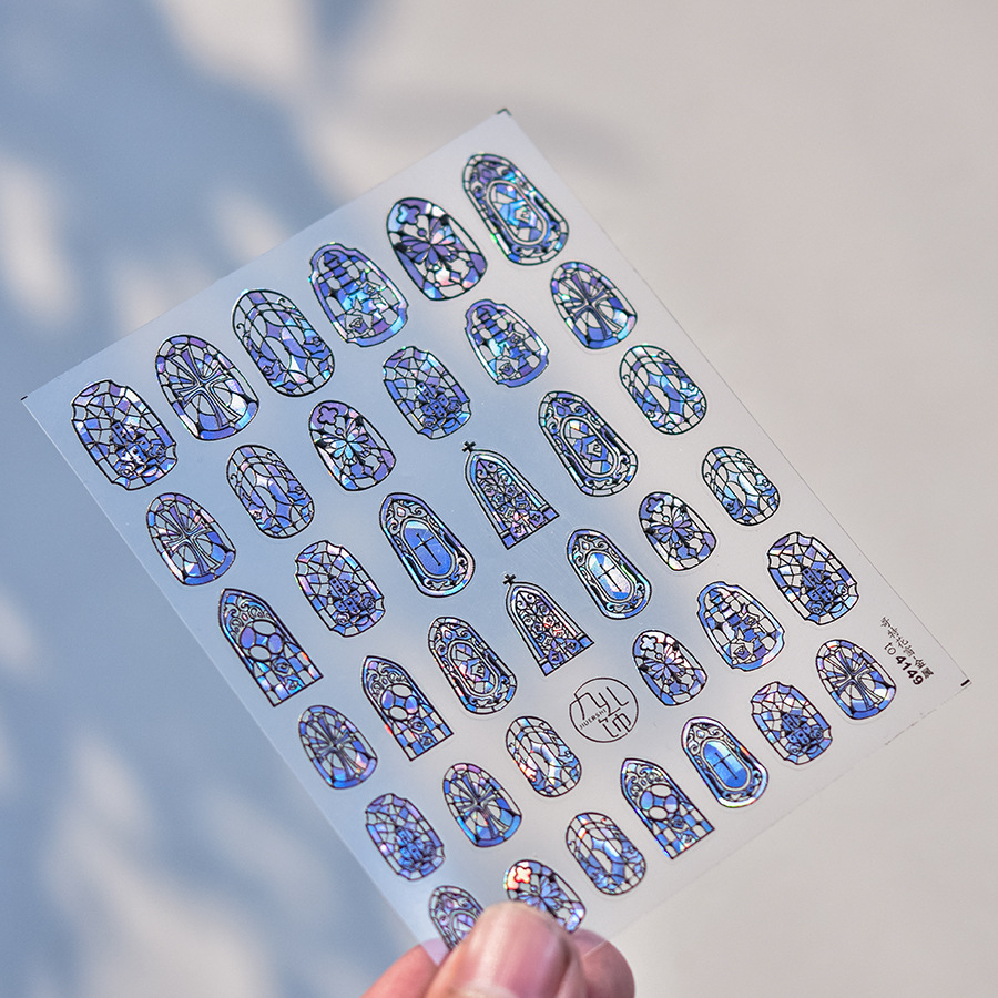 1piece 5D Glass Fragment Nail  - đánh giá và giá Nail Art Zelda