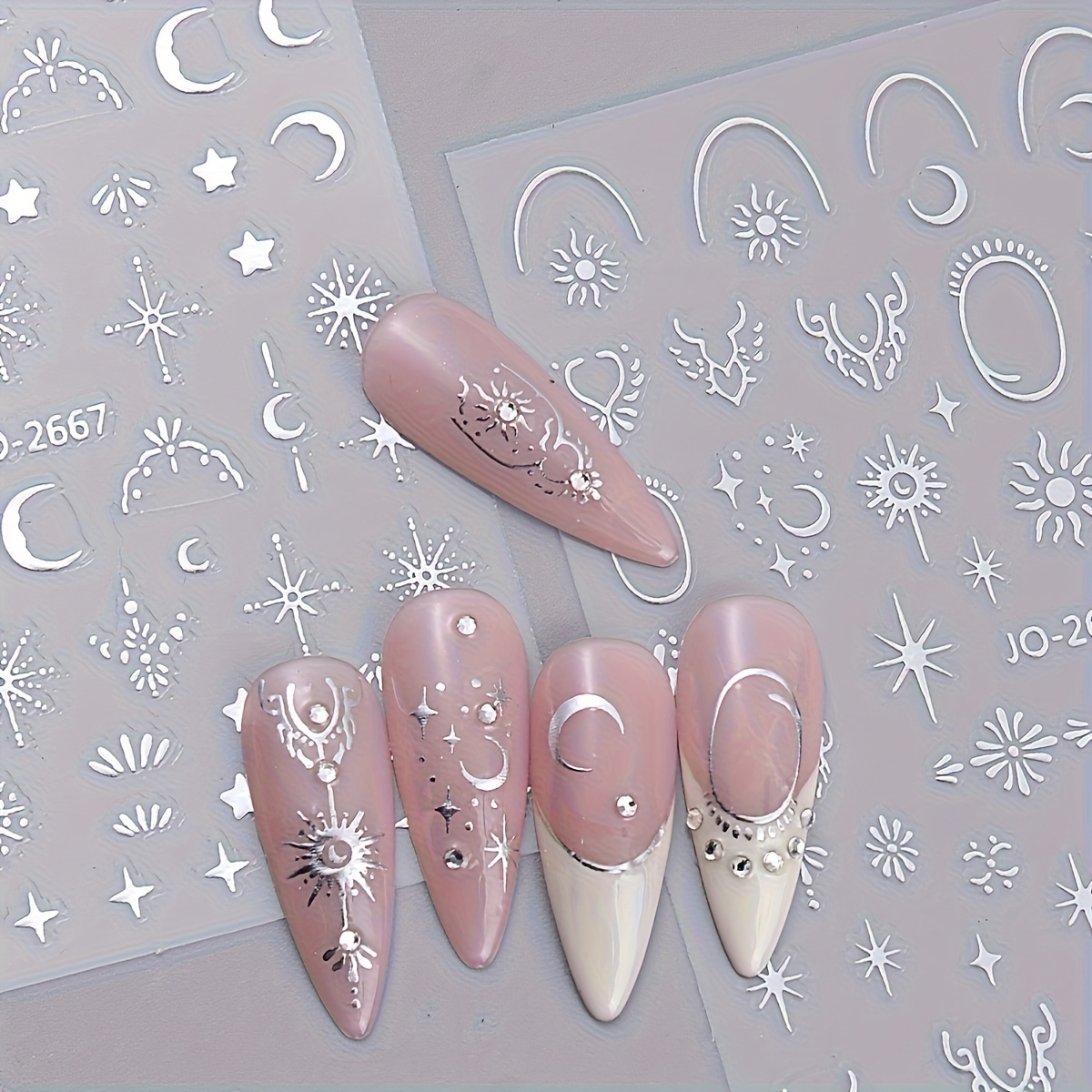 Set of 4 Bohemian Star And Moo - đánh giá và giá Nail Art Quotes