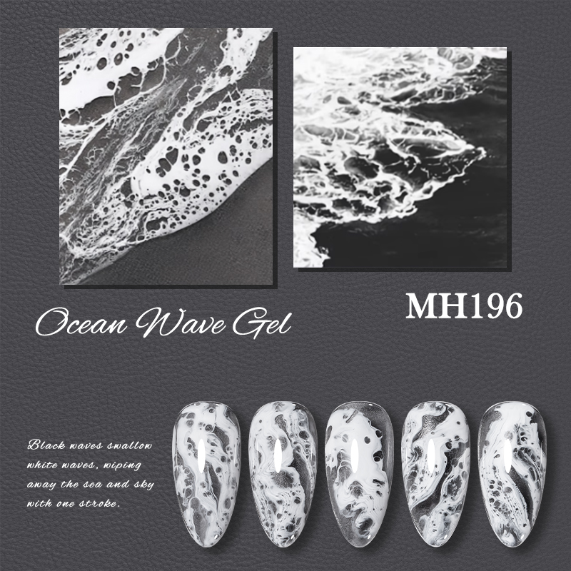 10ml Bubble Ocean Wave White G - đánh giá và giá Nail Art One Stroke