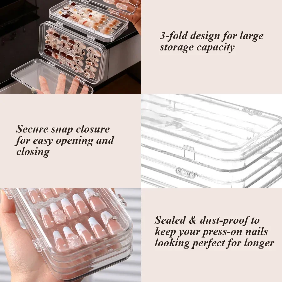 Clear Foldable Press On Nail S - đánh giá và giá Nail Art Quotes