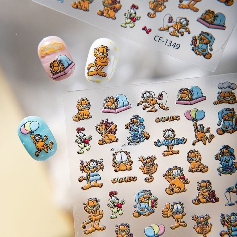 New Garfield Nail Art Stickers - đánh giá và giá Nail Art Quotes