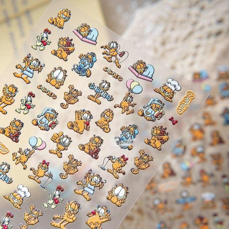 New Garfield Nail Art Stickers - đánh giá và giá Nail Art Quotes