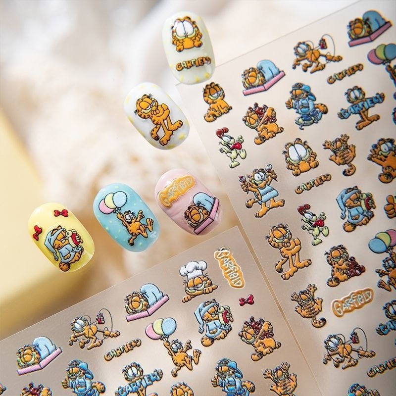New Garfield Nail Art Stickers - đánh giá và giá Nail Art Quotes