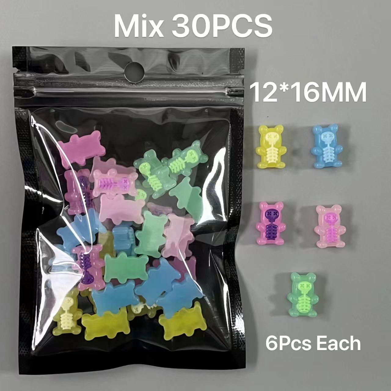 30Pcs Mix Cartoon Bear Bunny H - đánh giá và giá Nail Art Xxl