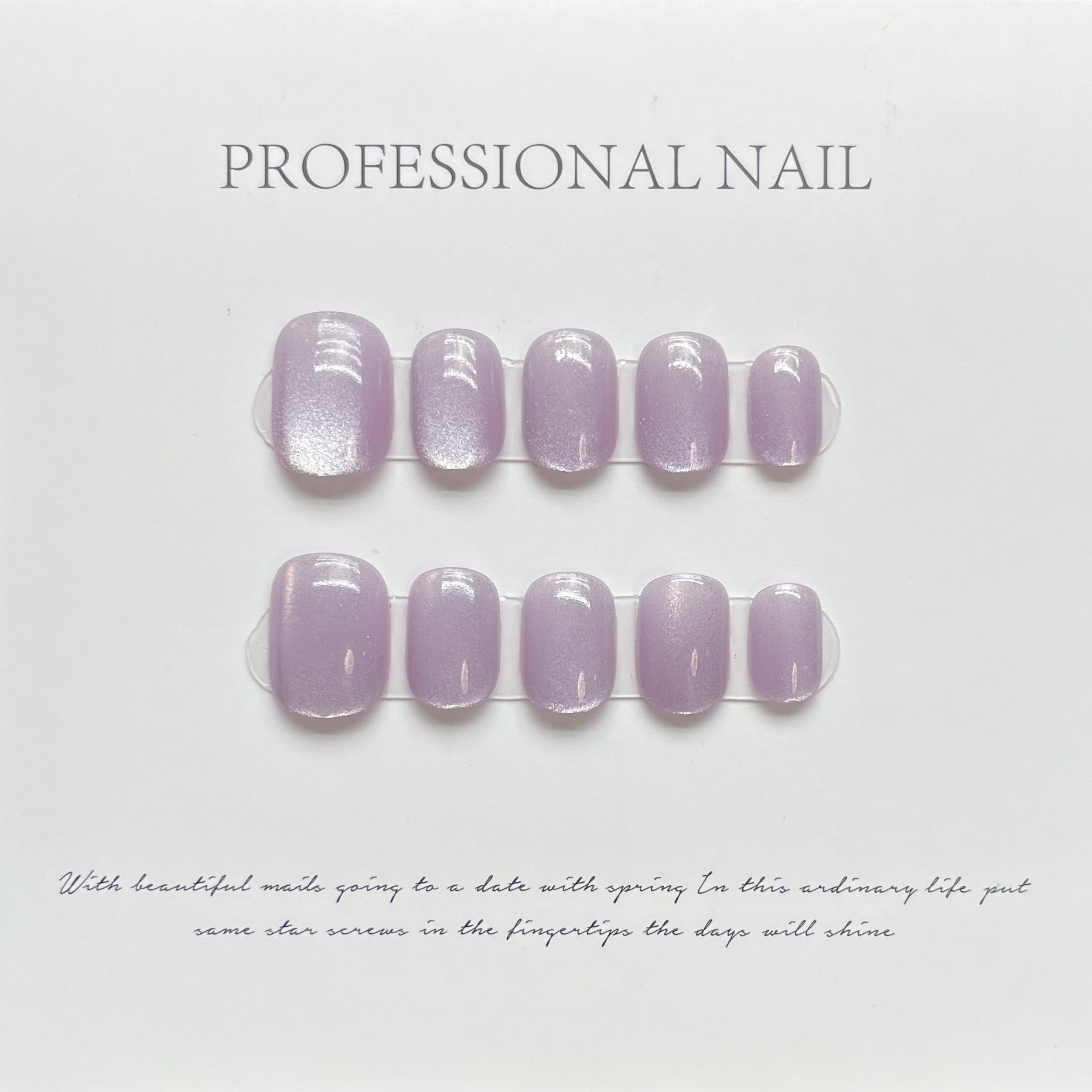 10pcs Aurora Chrome Press on N - đánh giá và giá Nail Art Glossy