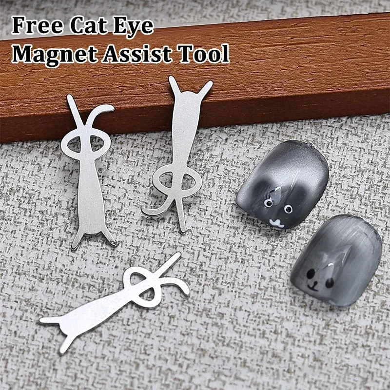 5PCS Rabbit Bear Cat Eye Magne - đánh giá và giá Nail Art One Piece
