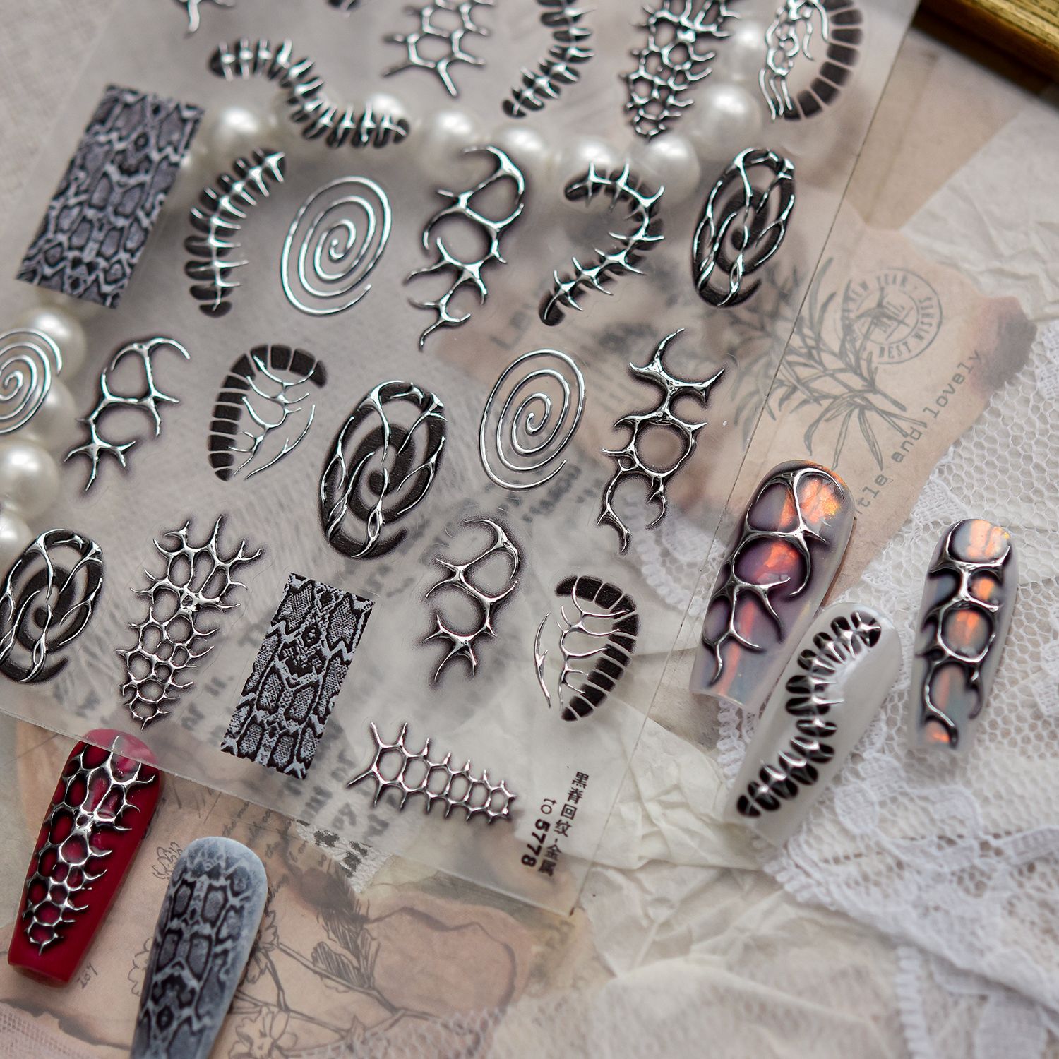 Metal Punk Cool Nails Art Stic - đánh giá và giá Nail Art Zelda
